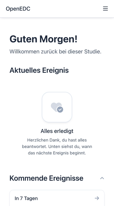 App für Studienteilnehmende